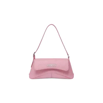 Balenciaga Polyester Shoulder Bag Crossbody Bag Small Size Women's Pink