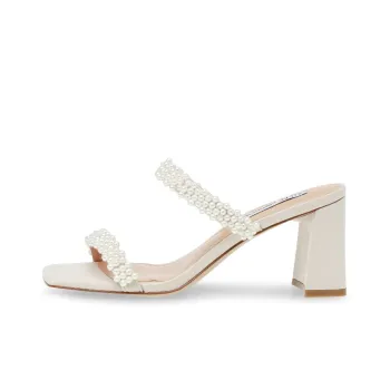 STEVE MADDEN Stylish Sandal 7.5cm Women's Ecru