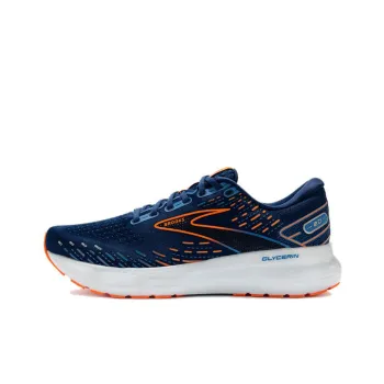 Brooks Glycerin 20 Anti Slip Wear Resistant Low Top Casual Running Shoes Men's Blue Orange