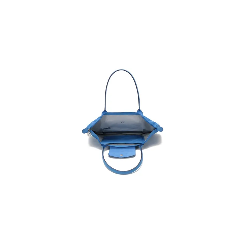 LONGCHAMP Fabric Dumpling Bag, Tote Bag, Shopping Bag, Shoulder Bag Trumpets Women's Blue-5