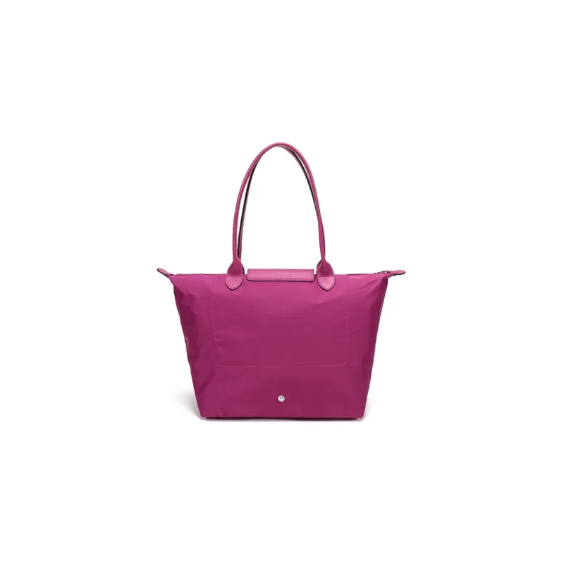 LONGCHAMP Le Pliage Club Nylon Fabric Crossbody Handbag, Shoulder Bag Trumpets Women's Fuchsia-3