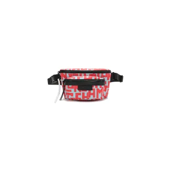 LONGCHAMP Le Pliage Fabric Sling Bag, Fanny Pack Medium Size Women's Light Blue & Red