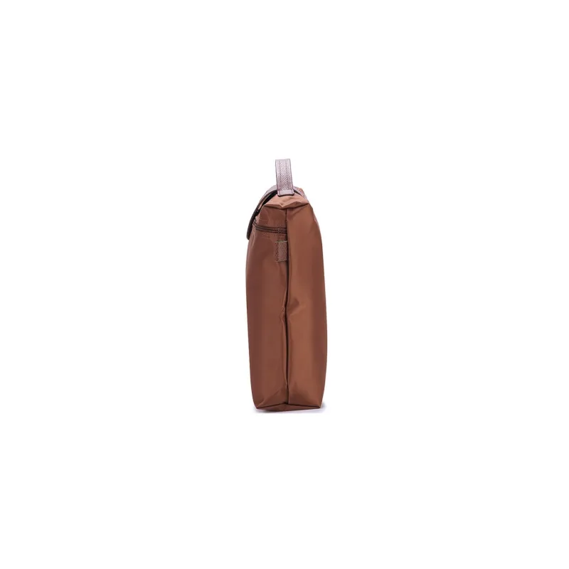 LONGCHAMP Le Pliage Green Recycled Canvas With Leather Trim Canvas Bag Handbag Briefcase Men's Brown-2