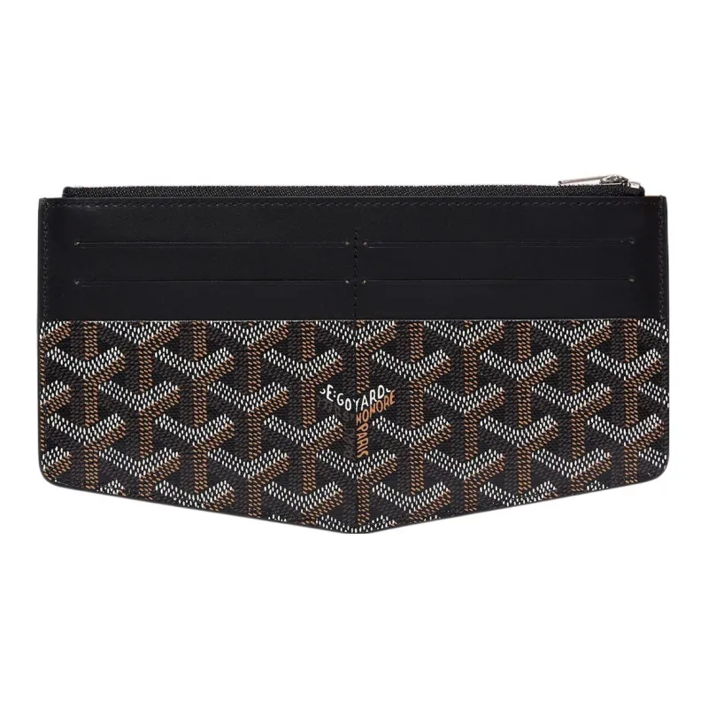 GOYARD Insert Louise Canvas With Leather Wallet Unisex Black-1