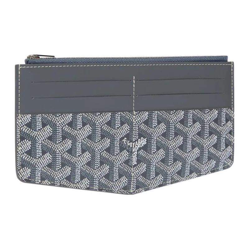 GOYARD Insert Louise Canvas With Leather Wallet Unisex Gray-0