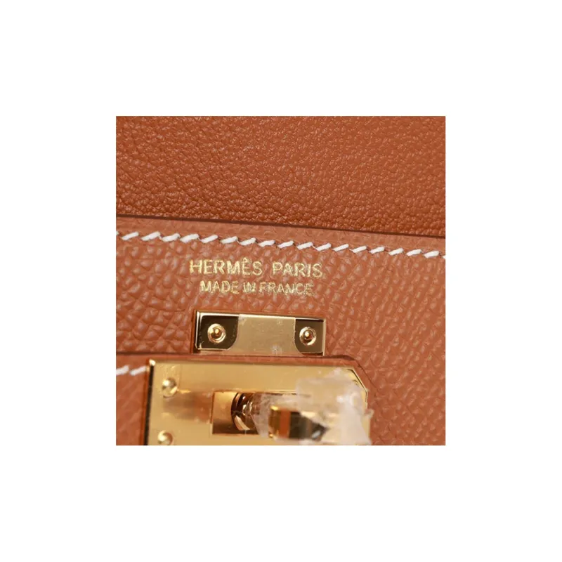 HERMES Kelly Epsom Leather Kelly Bag Handbag Shoulder Bag Crossbody Bag Regular Women's 37 Gold Gold-9
