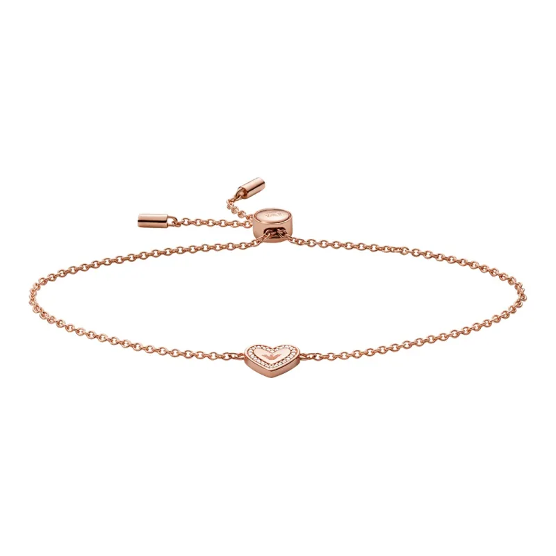 EMPORIO ARMANI 925 Sterling Silver Bracelets Women's Rose Gold-0