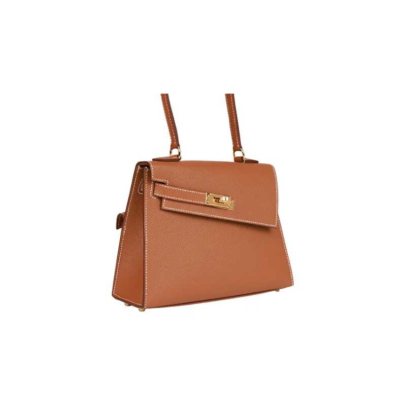HERMES Kelly Epsom Leather Kelly Bag Handbag Shoulder Bag Crossbody Bag Regular Women's 37 Gold Gold-4