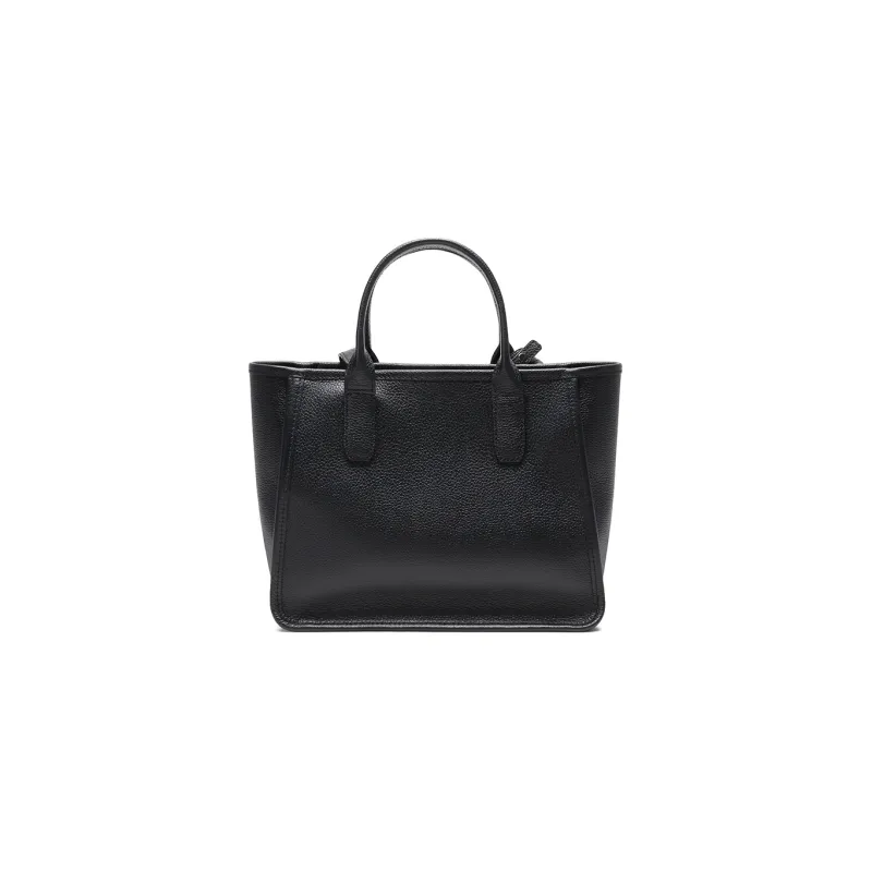 LONGCHAMP Le Foulonné Cow Leather Briefcase Shoulder Bag Crossbody Bag Handbag Women's Black-3