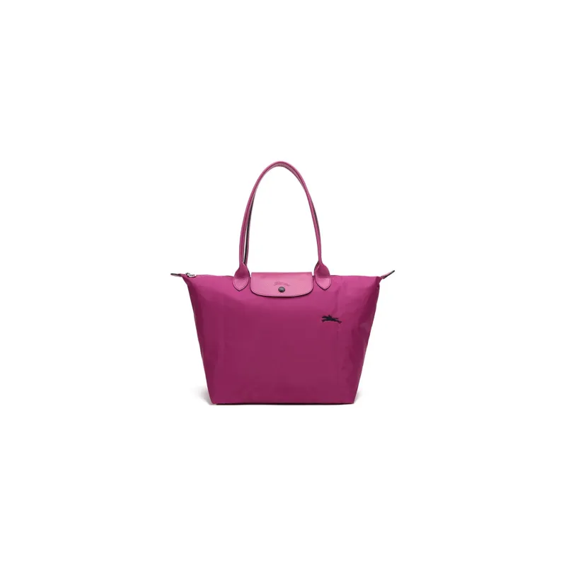 LONGCHAMP Le Pliage Club Nylon Fabric Crossbody Handbag, Shoulder Bag Trumpets Women's Fuchsia-0