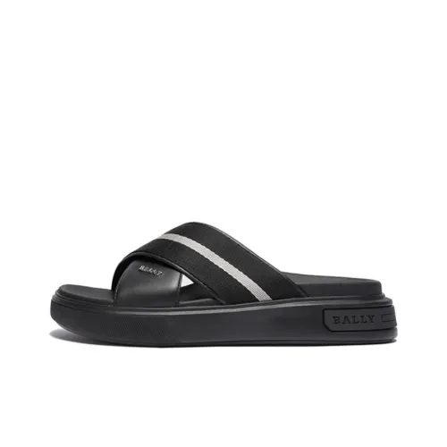 BALLY Slide Slippers Men Black/White