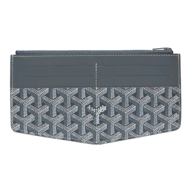 GOYARD Insert Louise Canvas With Leather Wallet Unisex Gray-1