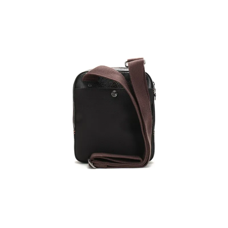 LONGCHAMP Boxford Cow Leather Trim Shoulder Bag Crossbody Bag Small Size Men's Black-3