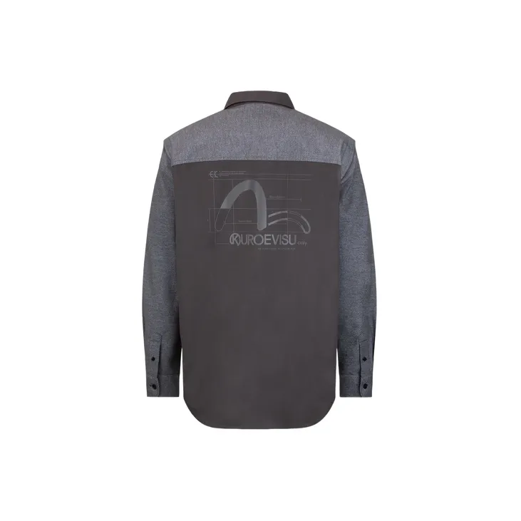 EVISU Shirts Men Dark Gray/Dark Charcoal-1