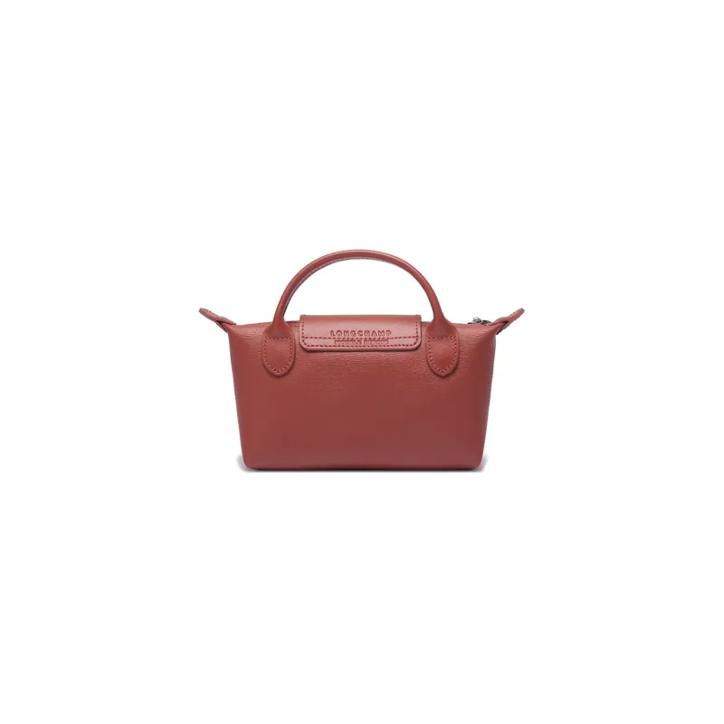 LONGCHAMP Le Pliage City Coated Canvas With Leather Trim Dumpling Bag Handbags Regular Women's Orange-3
