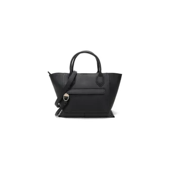 LONGCHAMP Mailbo Leather Handbag, Shoulder Bag, Crossbody Bag Medium Size Women's Black