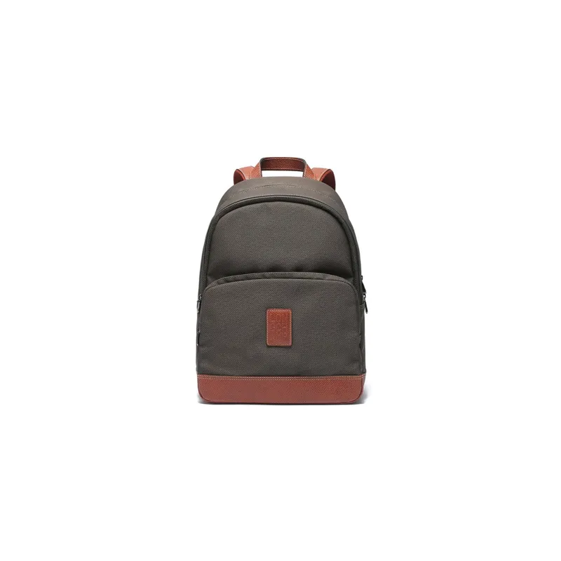 LONGCHAMP Boxford Canvas With Leather Trim Backpack Regular Men's Brown-0