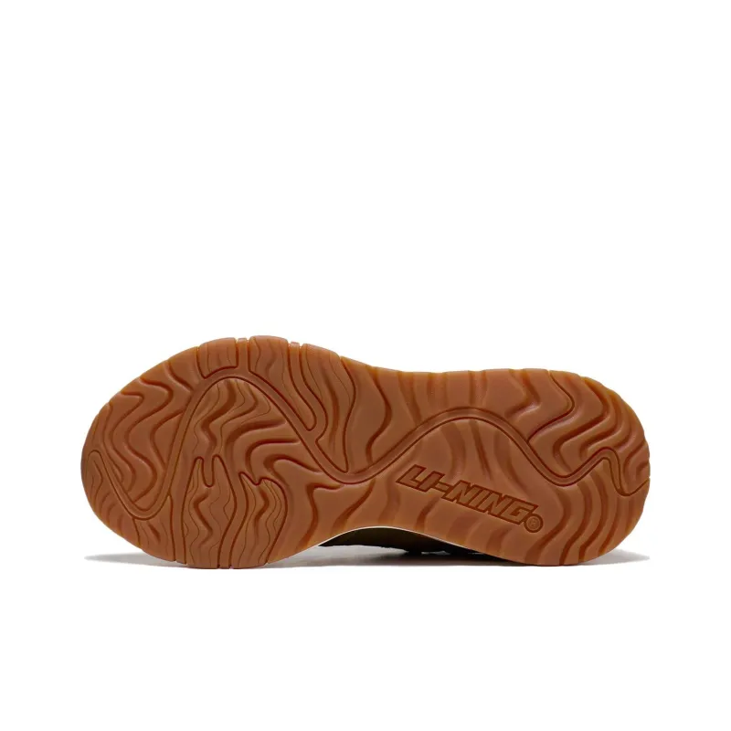 LiNing 001 Mountain Sea Anti Slip Wear Resistant Low Top Sports Casual Shoes Men's Mushroom Brown-4
