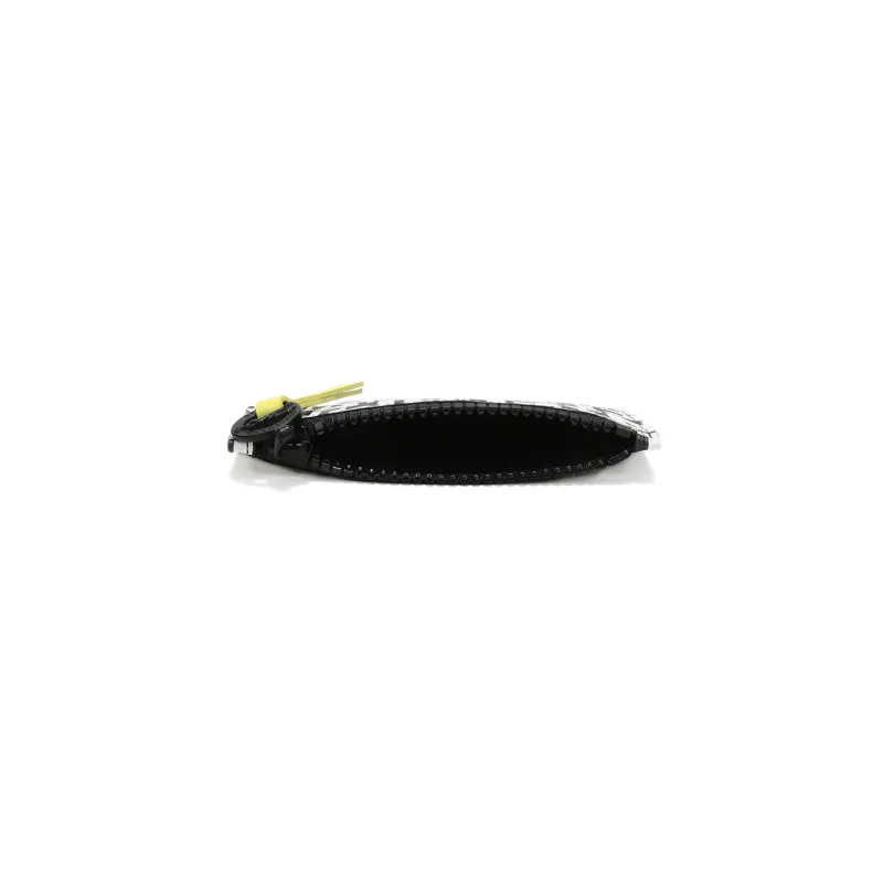 LONGCHAMP Le Pliage LGP Cow Leather Coin Purse, Card Holder Women's Black White-4