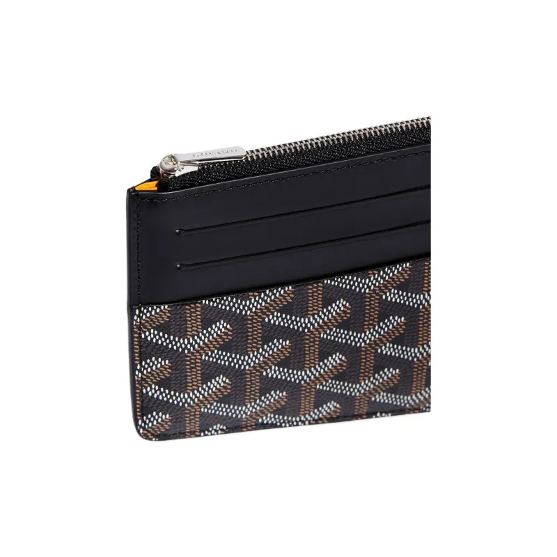 GOYARD Insert Louise Canvas With Leather Wallet Unisex Black-3