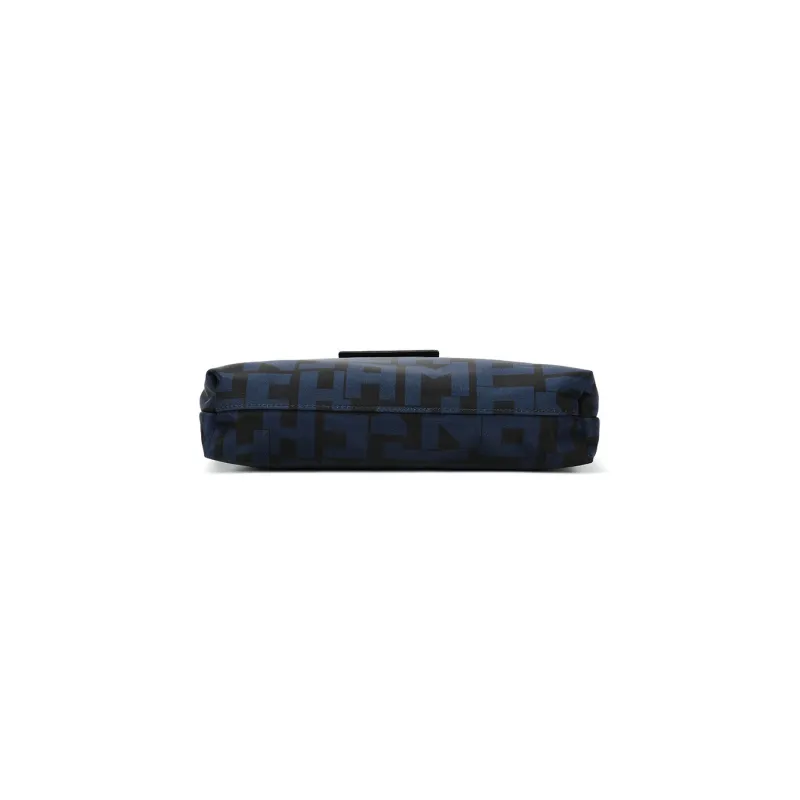 LONGCHAMP Le Pliage Fabric Makeup Bag, Clutch Women's Black Marine Blue-4