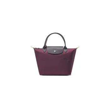 LONGCHAMP Le Pliage Green Eco-Friendly Canvas With Cow Leather Trim Dumpling Bag Handbags Women's Red
