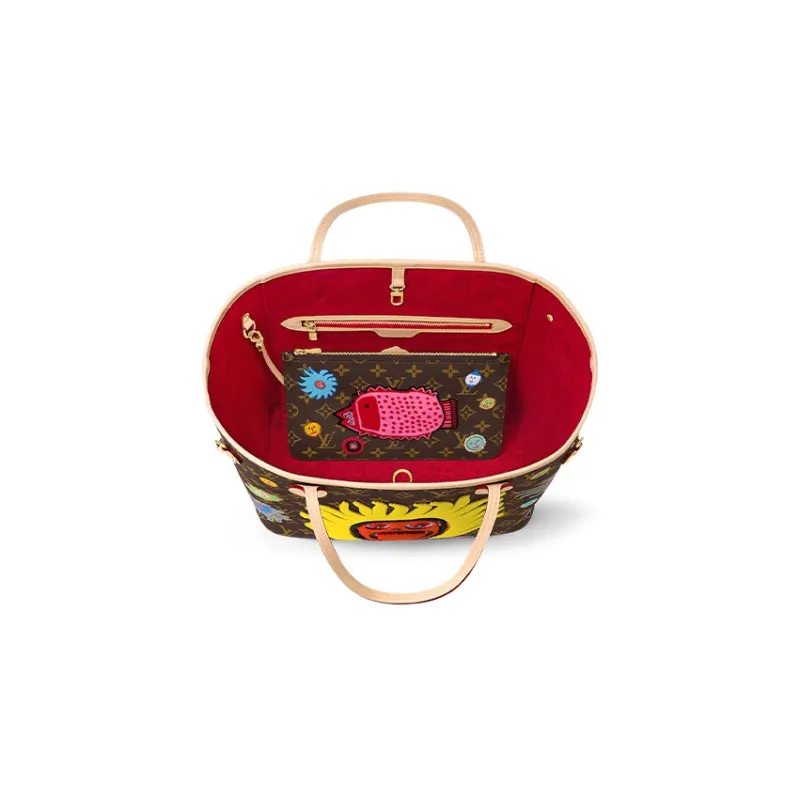 LOUIS VUITTON Lv X Yk Neverfull Mm Quartz-3