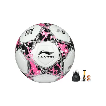 LiNing Size 4 Soccer TPU Seamless Thermal bonding Unisex Black Pink Patchwork