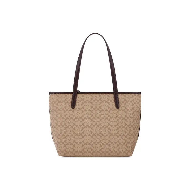COACH Taylor Iconic Jacquard With Smooth Leather Tote Bag Shopping Bag Handbag Shoulder Bag Women's-2