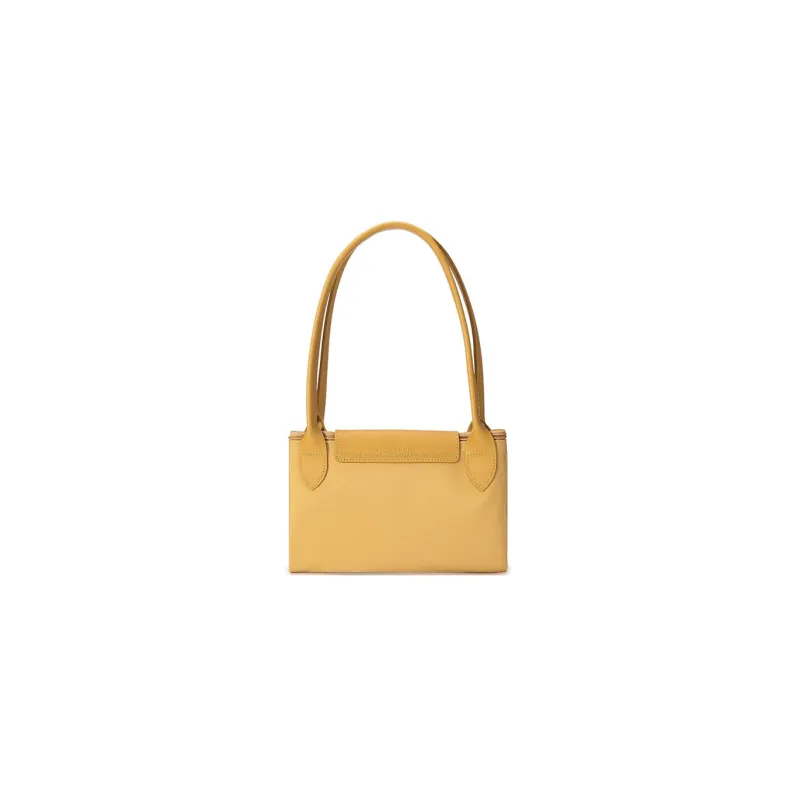 LONGCHAMP Le Pliage Green Yellow Canvas Eco Friendly Canvas Bag One Shoulder Handbag Large Size Women's Yellow-7