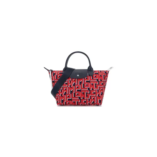 LONGCHAMP Le Pliage Handbags Navy/Red