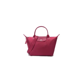 LONGCHAMP Le Pliage Néo Canvas Handbags Shoulder Bag Crossbody Bag Small Size Women's Raspberry Red