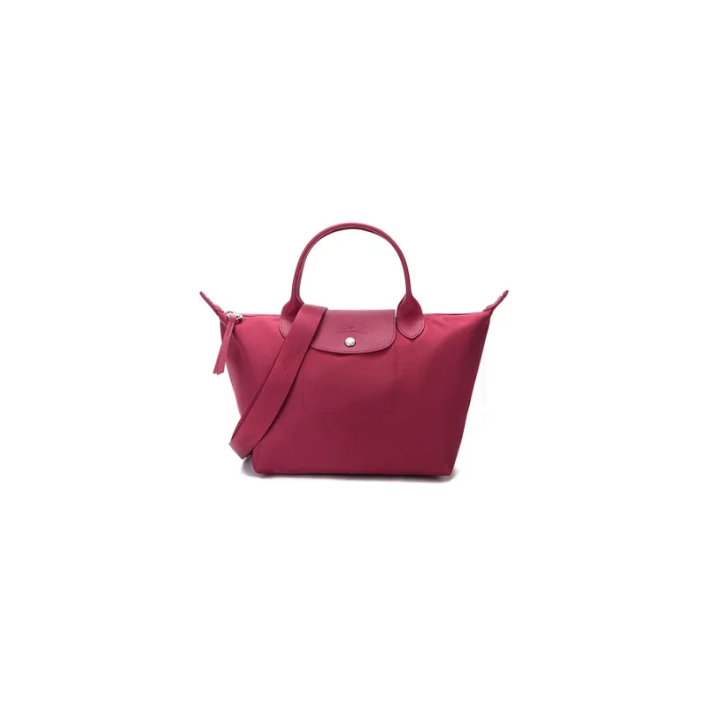 LONGCHAMP Le Pliage Néo Canvas Handbags Shoulder Bag Crossbody Bag Small Size Women's Raspberry Red-0