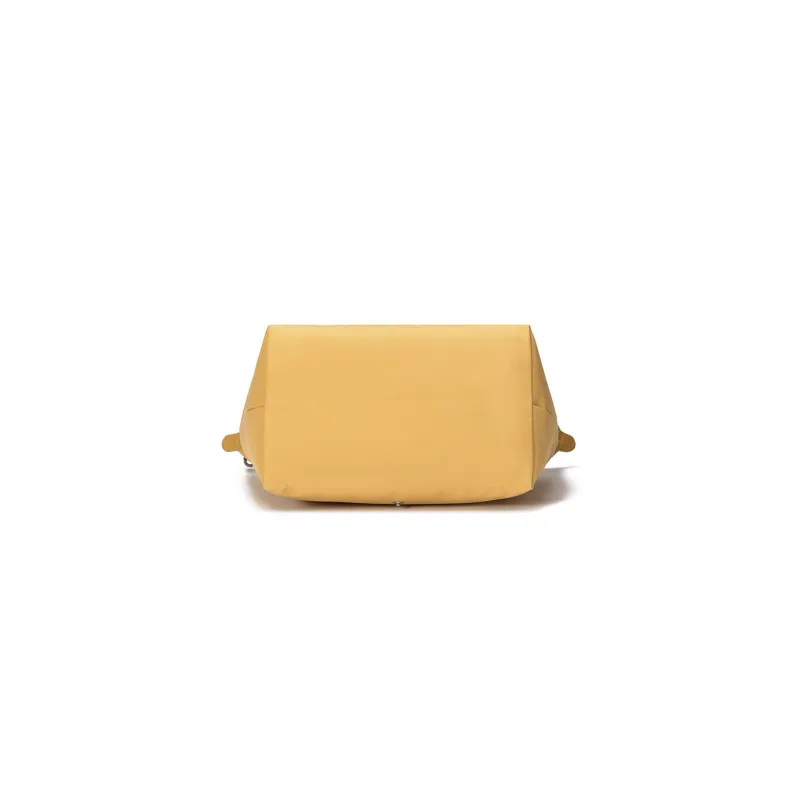 LONGCHAMP Le Pliage Green Yellow Canvas Eco Friendly Canvas Bag One Shoulder Handbag Large Size Women's Yellow-4