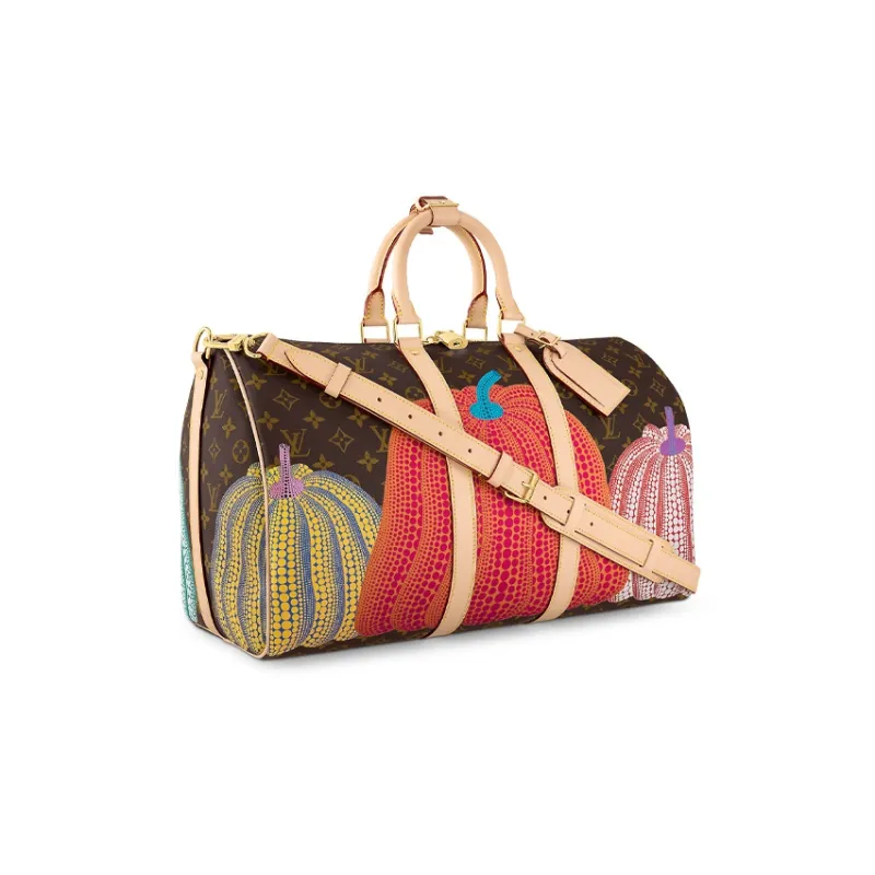 LOUIS VUITTON Lv X Yk Keepall 45 Pumpkin Print-1