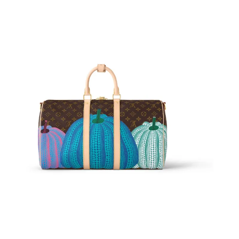 LOUIS VUITTON Lv X Yk Keepall 45 Pumpkin Print-2