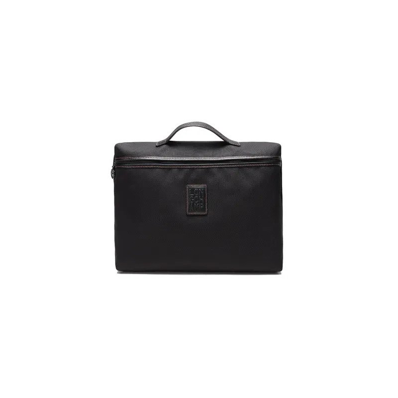 LONGCHAMP Boxford Fabric Clutch Briefcase Unisex Black-0