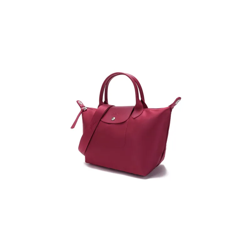 LONGCHAMP Le Pliage Néo Canvas Handbags Shoulder Bag Crossbody Bag Small Size Women's Raspberry Red-1