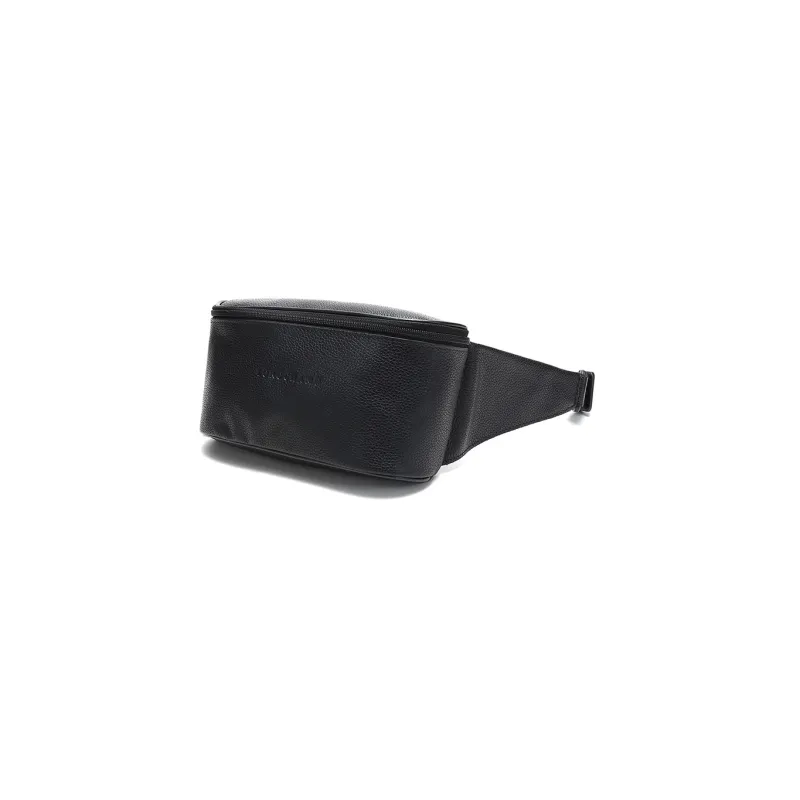 LONGCHAMP Le Foulonné Cow Leather Sling Bag Fanny Pack Crossbody Bag Shoulder Bag Men's Black-1