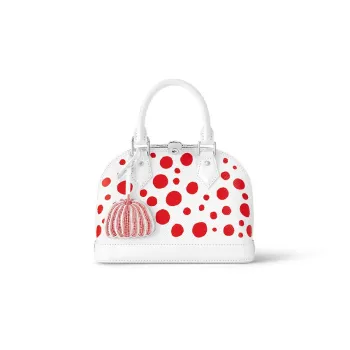 LOUIS VUITTON Lv X Yk Alma Bb White/Red