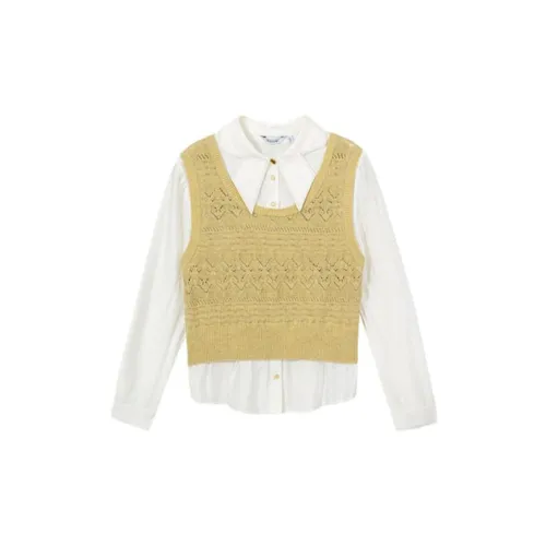 SEIFINI Knitwear Women's Cream Yellow