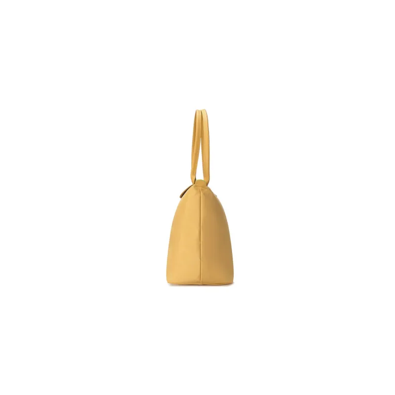 LONGCHAMP Le Pliage Green Yellow Canvas Eco Friendly Canvas Bag One Shoulder Handbag Large Size Women's Yellow-2