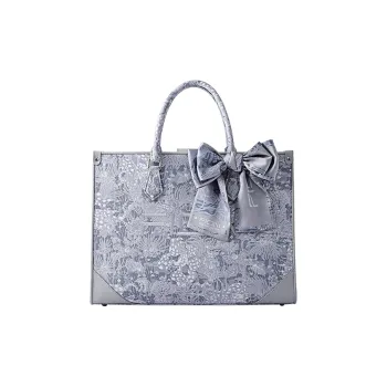 FION Fabric Tote Bag, Shopping Bag, Handbag, Crossbody Bag Tubas Women's Glimmering Fish Shadow/Smoke Pink Yaochi