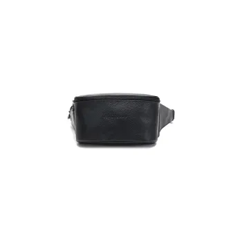 LONGCHAMP Le Foulonné Cow Leather Sling Bag Fanny Pack Crossbody Bag Shoulder Bag Men's Black