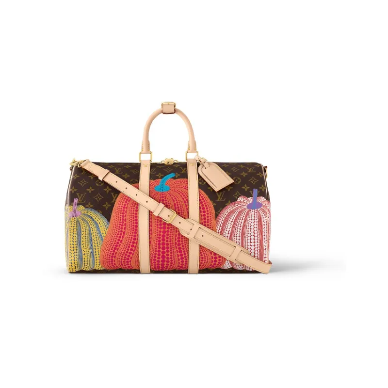 LOUIS VUITTON Lv X Yk Keepall 45 Pumpkin Print-0