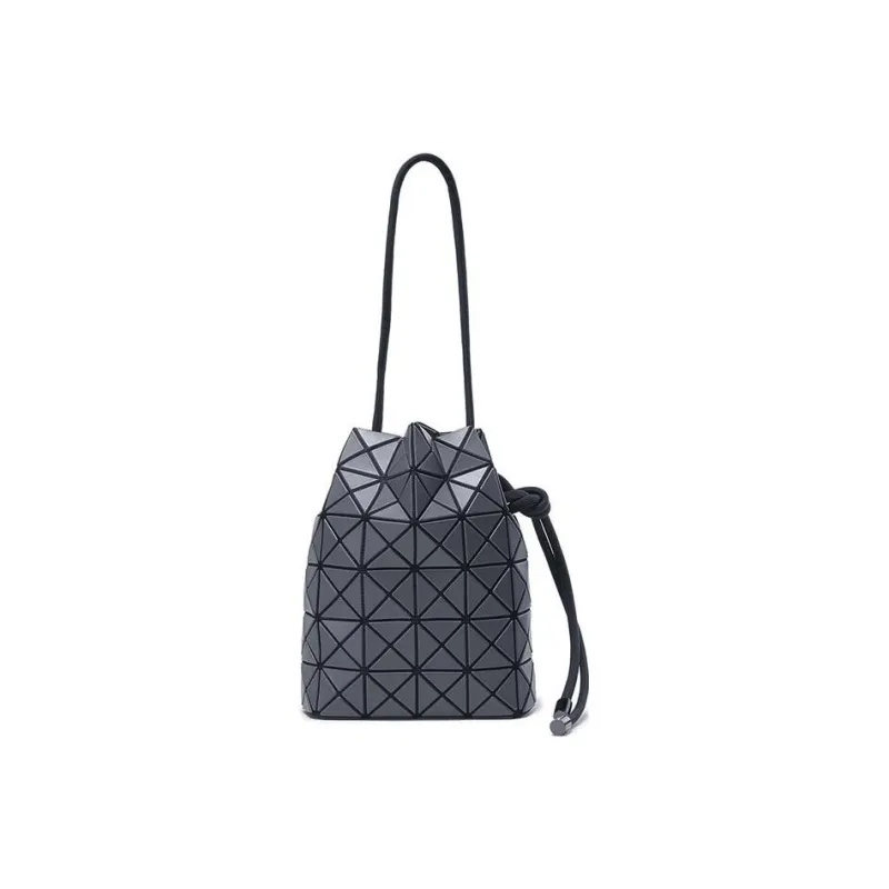 ISSEY MIYAKE Prism Matte Shoulder Bag, Crossbody Bag Medium Size Women's Charcoal Gray-3