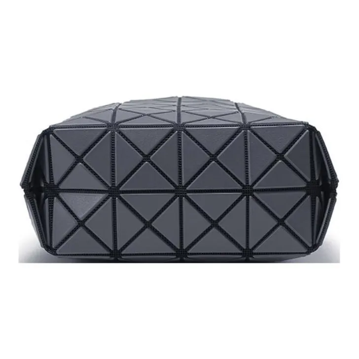 ISSEY MIYAKE Prism Matte Shoulder Bag, Crossbody Bag Medium Size Women's Charcoal Gray-4