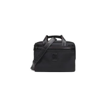 LONGCHAMP Fabric Laptop Bag Briefcase Combo Bag Crossbody One Shoulder Handbag Regular Men's Black