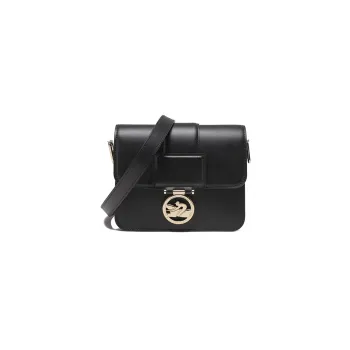 LONGCHAMP Logo Plaque Fold Over Crossbody Bag