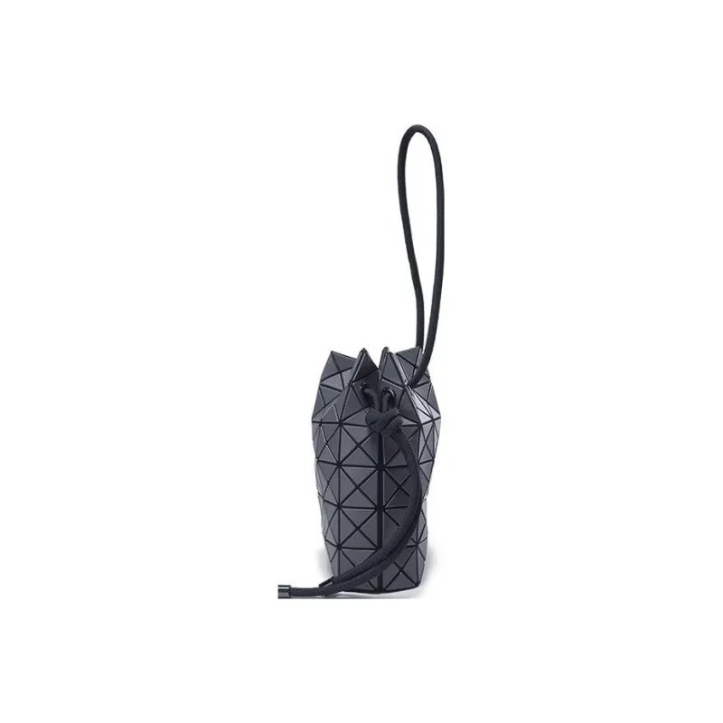 ISSEY MIYAKE Prism Matte Shoulder Bag, Crossbody Bag Medium Size Women's Charcoal Gray-2